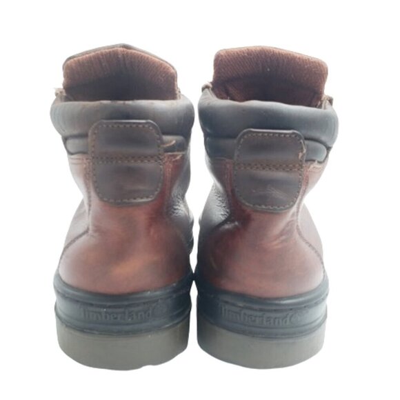 Timberland Vintage Brown Leather Upper Mens Ankle Boots Waterproof Size 12